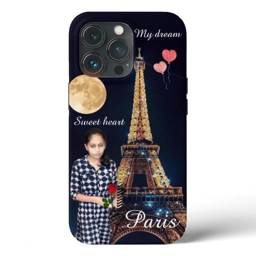 Romantic Girl Eiffel Tower Dream   iPhone 13 Pro Case