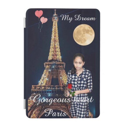 Romantic Girl Eiffel Tower Dream  iPad Mini Cover