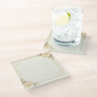 romantic glass coaster