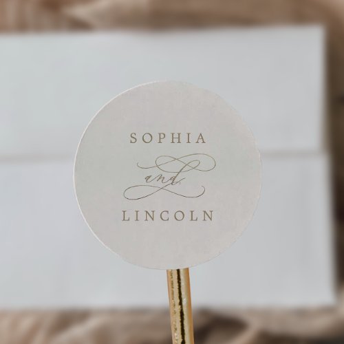 Romantic Gold and Ivory Wedding Envelope Seals
