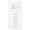 Romantic Gold Calligraphy Wedding Dinner Menu