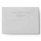 Romantic Gold Calligraphy Wedding Invitation Envelope | Zazzle