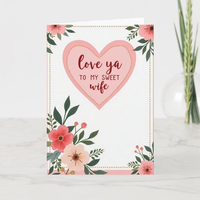 Romantic Gold Mothers Day Card (Front)