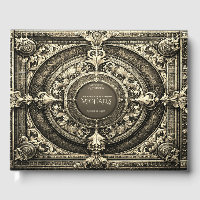 Romantic Gold Vintage Look Guest Book