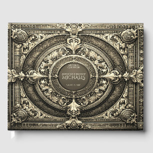 Romantic Gold Vintage Look Guest Book