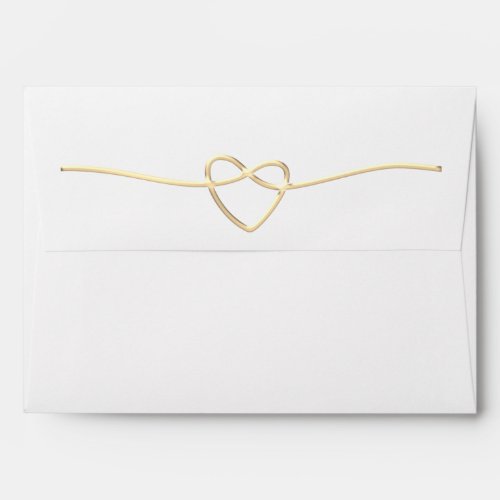 Romantic Gold Wedding Envelope