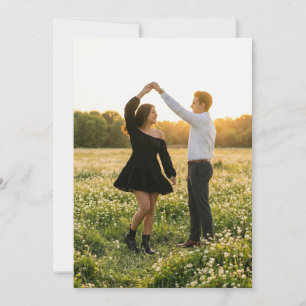 Romantic Golden Hour Photo Invitation
