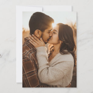 Romantic Golden Photo Invitation