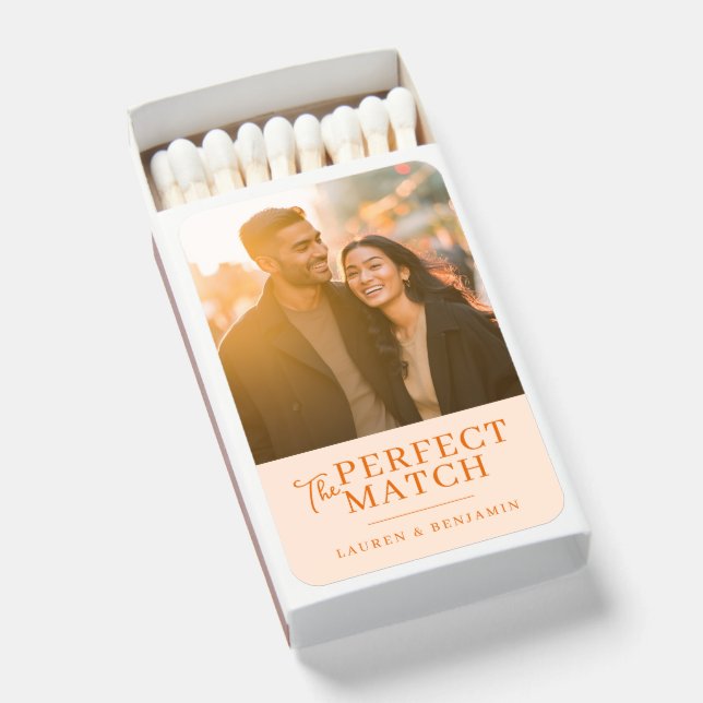 Romantic Golden Photo Matchboxes (Front Open)