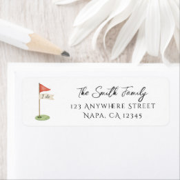 Romantic Golf Flag I Do Golf Wedding Customizable Label