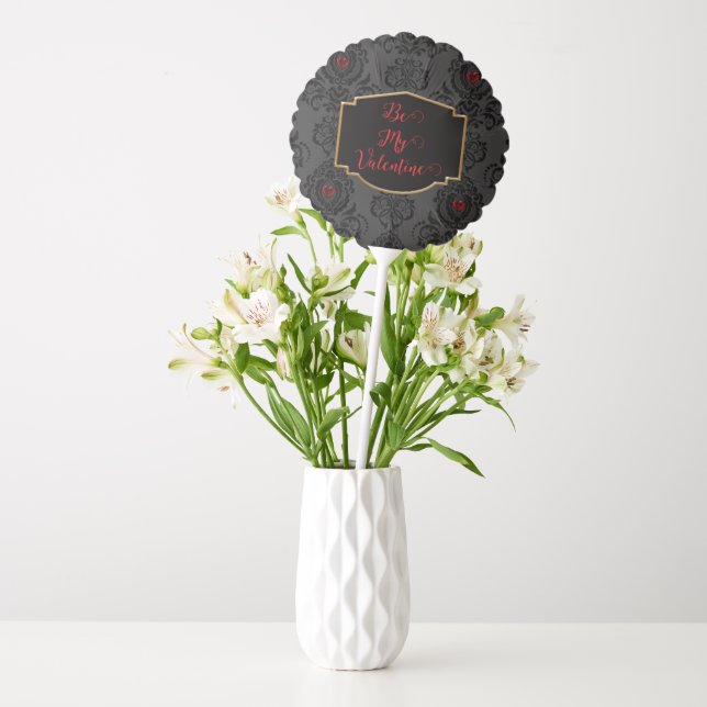 Romantic Goth Valentine  Balloon (Vase)
