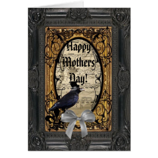 Romantic gothic crow mothers day
