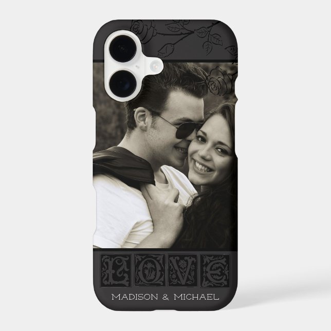 Romantic Gothic Elegant Custom Photo Personalised Case-Mate iPhone Case (Back)