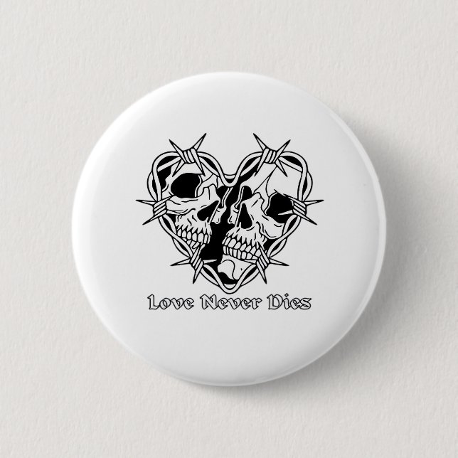 Romantic Gothic For Couples Button (Front)