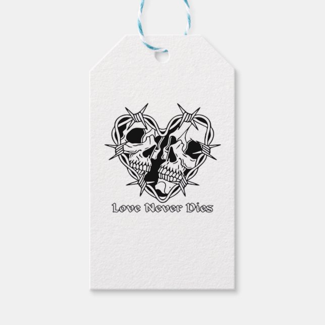 Romantic Gothic For Couples Gift Tags (Front)