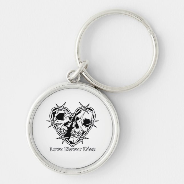 Romantic Gothic For Couples Keychain (Front)