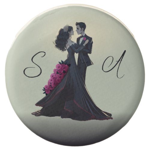 Romantic Gothic Lovers Elegant Wedding  Chocolate Covered Oreo