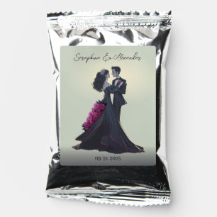 Romantic Gothic Lovers Elegant Wedding Coffee Drink Mix