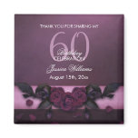 Romantic Gothic Roses & Petals Birthday Magnet