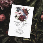 Romantic Gothic Watercolor Raven Wedding Program<br><div class="desc">This goth floral raven wedding design features a simple, moody watercolor illustration of a raven perched on a bouquet. Perfect for a timeless romantic goth wedding or other special occasion. It is beautifully suited to a spooky-themed event in the fall or a unique winter event in a casual or formal...</div>