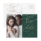 Romantic Green Calligraphy Photo Save the Date