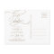 Romantic Green Calligraphy Photo Save the Date