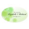 Romantic green floral "Save the date" Sticker
