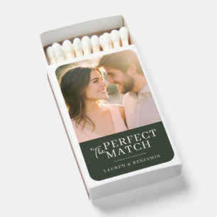 Romantic Green Photo Matchboxes
