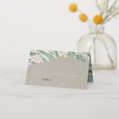 Romantic Greenery Wedding  Special Party Place Card