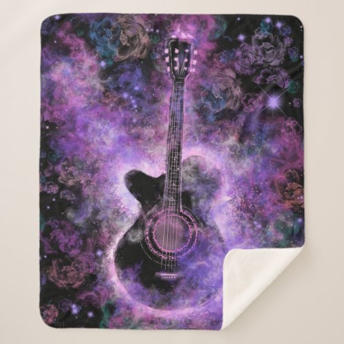 Romantic Guitar Music herpa Blanket Purple