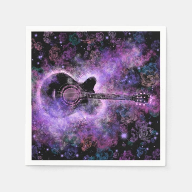 Romantic Guitar Music - Magic Sound Napkins (Front)