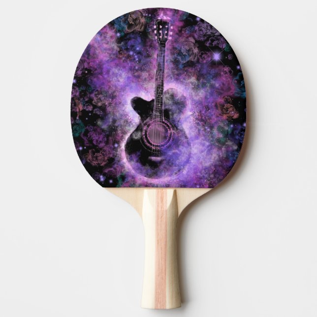 Romantic Guitar Music - Magic Sound Ping Pong Paddle (Front)