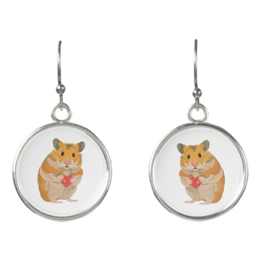 hamster earrings