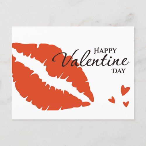Romantic Happy Valentine Day Postcard