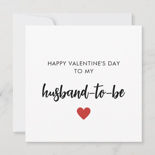Romantic Happy Valentines Day Card For Fianc