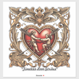 "Romantic Heart Arrow" Sticker