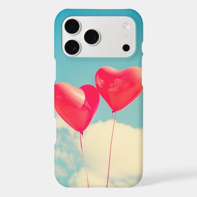  Romantic Heart Balloons iphone 17 Pro Max design  Case-Mate iPhone Case (Back)