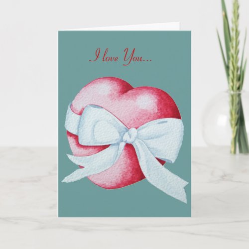 romantic heart design for valentines  card