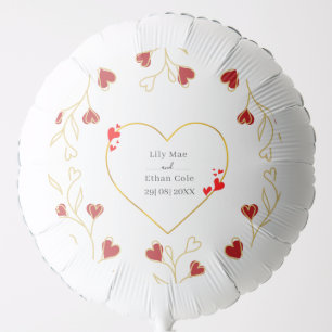 Romantic Heart Floral Balloon
