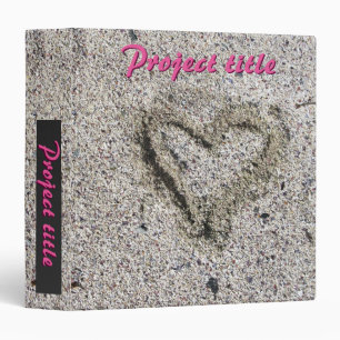 Romantic Heart in Sand Photo Binder