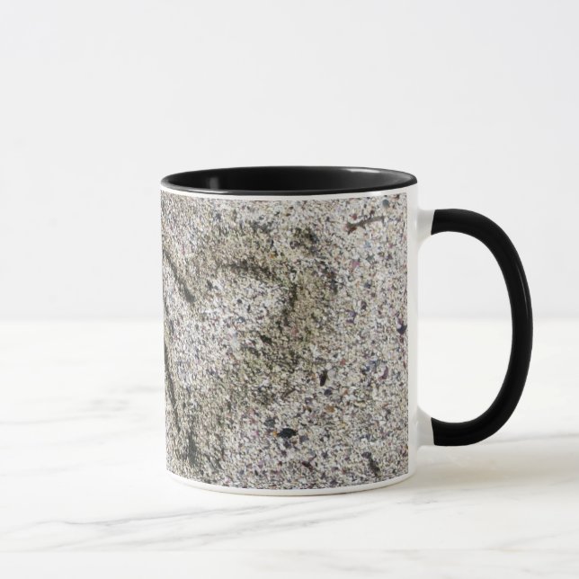Romantic Heart in Sand Photo Mug (Right)