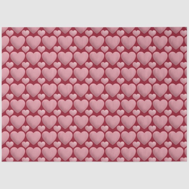 Romantic Heart Tissue Paper (Front)