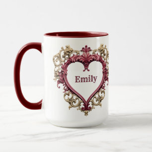 Romantic Heart Valentine's Day Coffee Mug