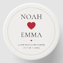 Romantic Heart Wedding Favor | Personalized 