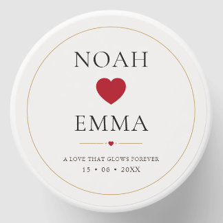 Romantic Heart Wedding Favor | Personalized Mini Candle Favors