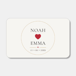 Romantic Heart Wedding Matchbox Personalized Matchboxes