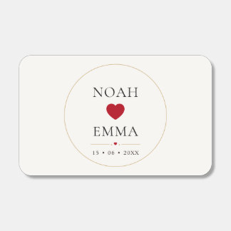 Romantic Heart Wedding Matchbox | Personalized Matchboxes
