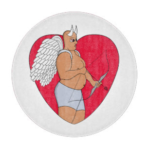 Romantic Heart With an Unusual Cupid Cutting Board