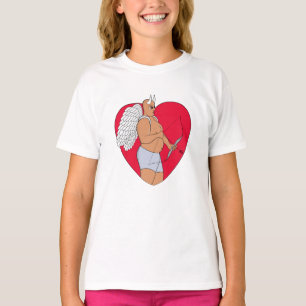 Romantic Heart With an Unusual Cupid T-Shirt