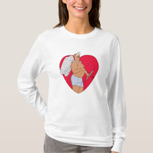 Romantic Heart With an Unusual Cupid T-Shirt